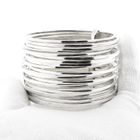 Afbeelding 10 van Vintage zilveren ringenarmband; Ø 69,8 mm 