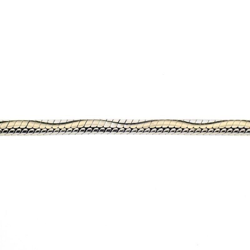 Image 3 of Two-tone square snake link necklace | 51.5 cm