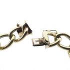 Image 6 of Gold wide gourmet link bracelet.