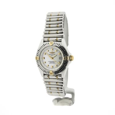 Image 1 of Breitling Callistino 'Mother of Pearl' B72345; 18k gold/steel women's watch