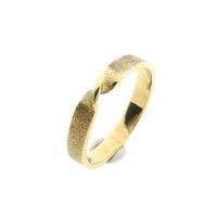 14 Karat Gold Twist Band Ring; Size 16.75