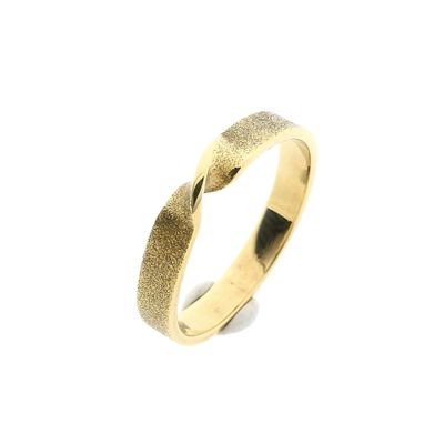 Image 1 of 14 Karat Gold Twist Band Ring; Size 16.75