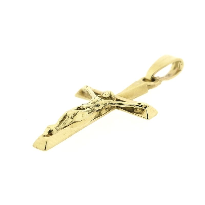 Image 7 of Gold pendant of a cross with corpus