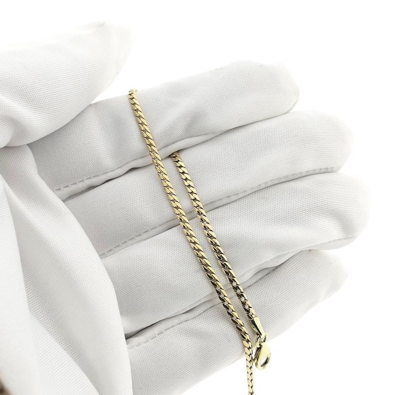 Image 6 of Gold flat gourmet link bracelet
