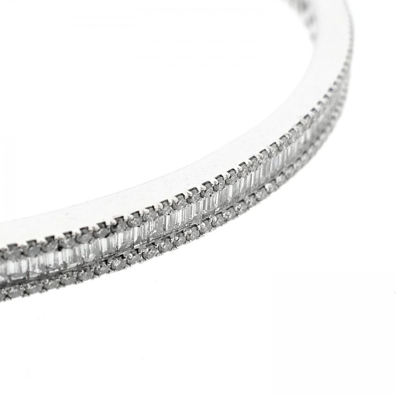 Image 3 of White gold Tirisi bracelet with diamonds; Size S/M