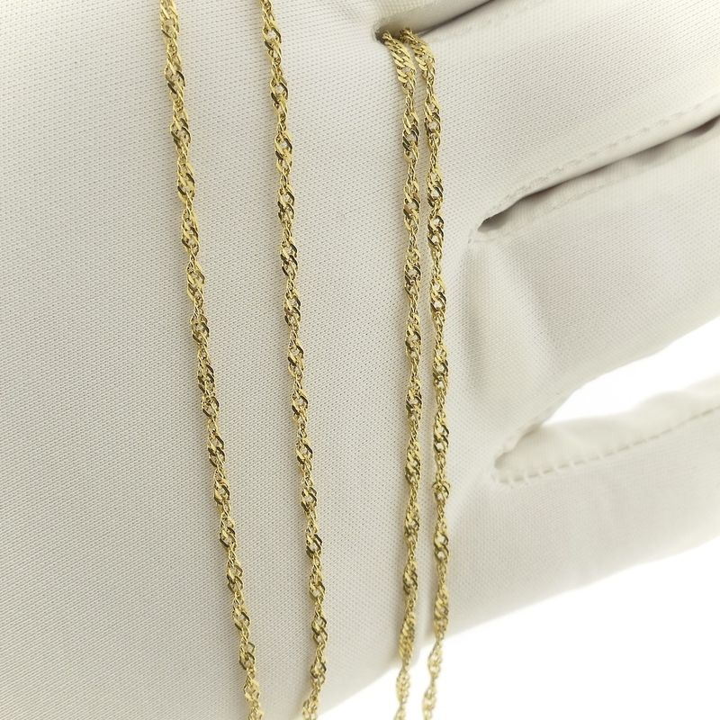 Image 8 of Gold twisted link chain 52 cm | Midas