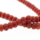Image 4 of Blood coral bead necklace with gold clasp; Antique | 43.5 cm
