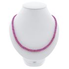 Image 1 of 9 carat ruby ​​bead necklace | 45 cm