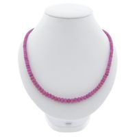 9 carat ruby ​​bead necklace | 45 cm