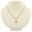 Image 9 of Gold subtle pendant with diamond; 0.01 ct.