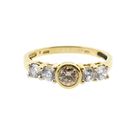Afbeelding 3 van Gouden rijring met zirconia