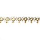 Image 4 of Gold gallery wire link necklace with balls