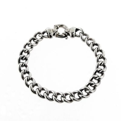 Silver gourmet link bracelet | 20 cm Image 1 of Silver gourmet link bracelet | 20 cm