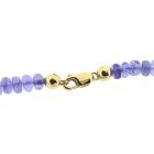 Image 5 of Gold tanzanite bead necklace with diamond; 0.12 ct. | 45 cm
