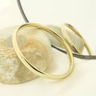 Image 2 of Gold smooth slave bracelet; Size M