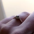 Image 8 of White Gold Solitaire Ring with 0.04 ct Diamond