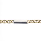 Image 7 of Two-tone gold navy link necklace | 51 cm