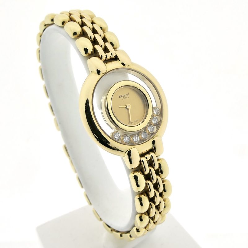 Image 7 of Chopard Happy Diamonds 4101 1; 18k gold women's watch with diamonds