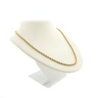 Image 3 of Gold twisted link chain; 50.5 cm | Mioro