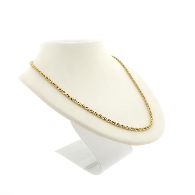 Image 3 of Gold twisted link chain; 50.5 cm | Mioro