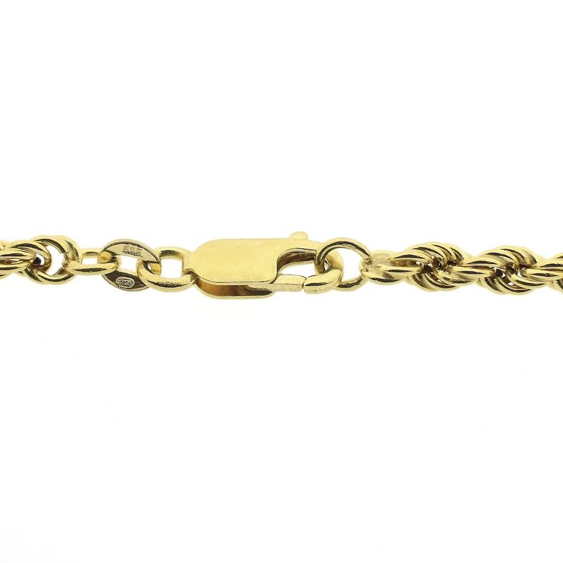 Image 6 of Long gold twisted link chain