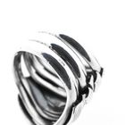 Image 6 of Wide silver spaghetti ring