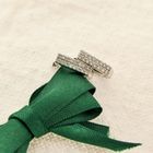 Image 2 of White gold stud earrings with zirconia