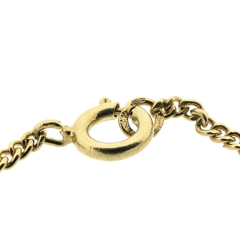 Image 7 of Gold gourmet link chain | 72.5 cm