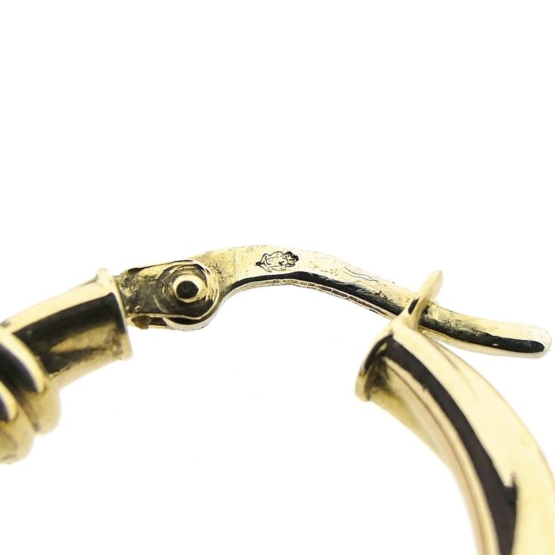 Image 6 of Vintage gold hoop earrings | Ø 21.5 mm