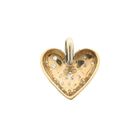 Image 6 of Bicolor gold heart pendant set with diamonds; Approx. 0.70 ct.