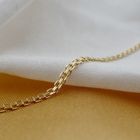 Image 3 of Gold Bismarck link chain | 47 cm
