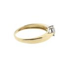 Image 5 of Gold solitaire ring with zirconia