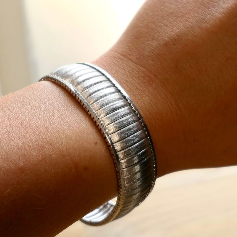 Image 11 of Vintage White Gold Link Bracelet | 19 cm