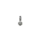 Image 1 of White gold ZINZI pendant with diamond; 0.09 ct.