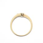 Image 3 of Two-tone gold ring with diamond | 0.11 ct.
