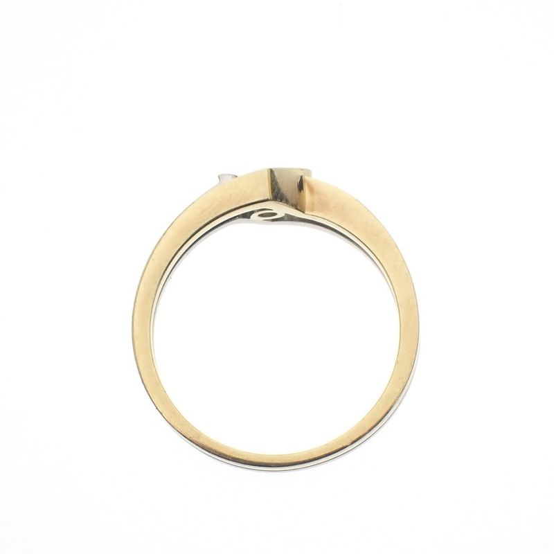 Image 3 of Two-tone gold ring with diamond | 0.11 ct.