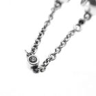 Image 3 of Pandora safety chain; Silver; Heart Relief | 8 cm