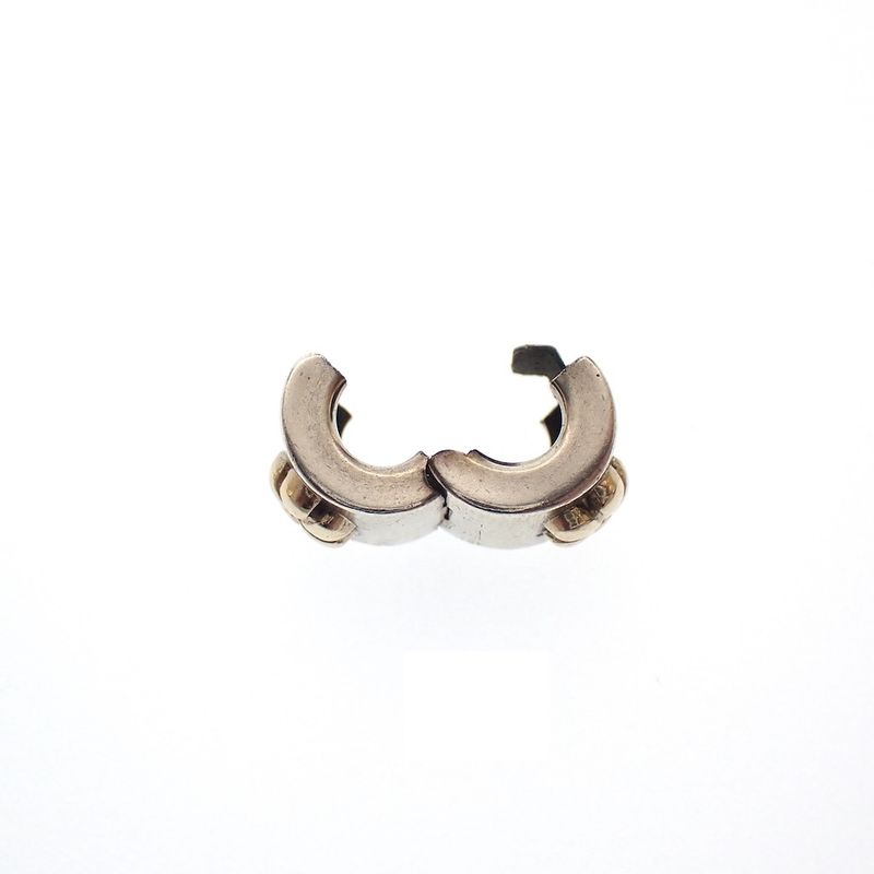 Image 4 of Pandora clip charm; Silver with gold; Daisy