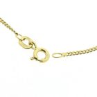 Image 5 of Gold gourmet link necklace with fixed pendant and zirconia