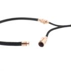 Image 8 of Pandora Moments; Black sliding bracelet; Rose gold plated