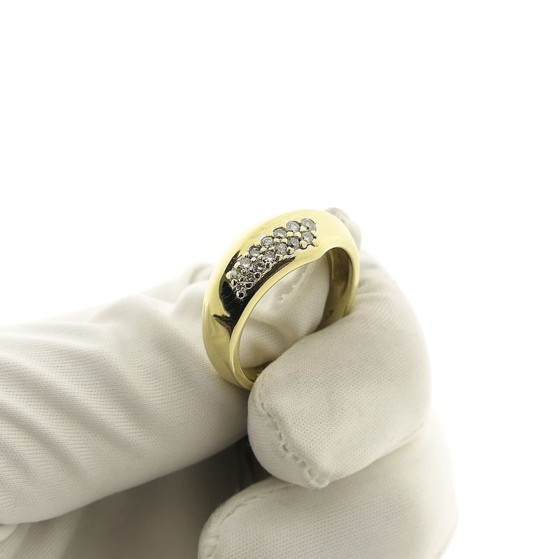 Image 10 of Gold ring with diamond; 0.25 ct.