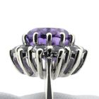 Image 4 of 8 Ct. Entourage/cocktail ring with amethyst and zirconia