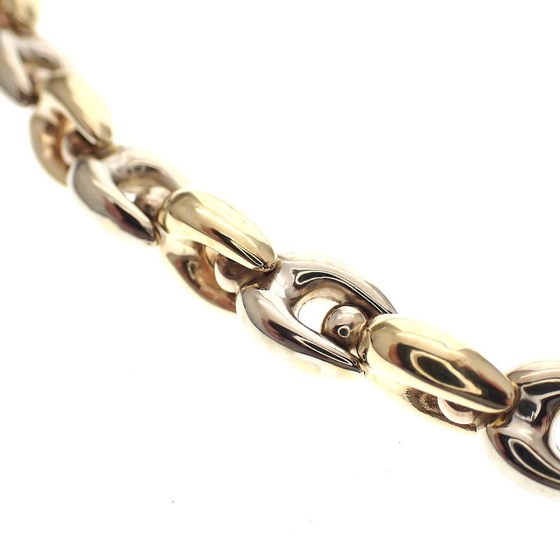 Image 7 of 18K Two-tone gold link necklace | 45 cm