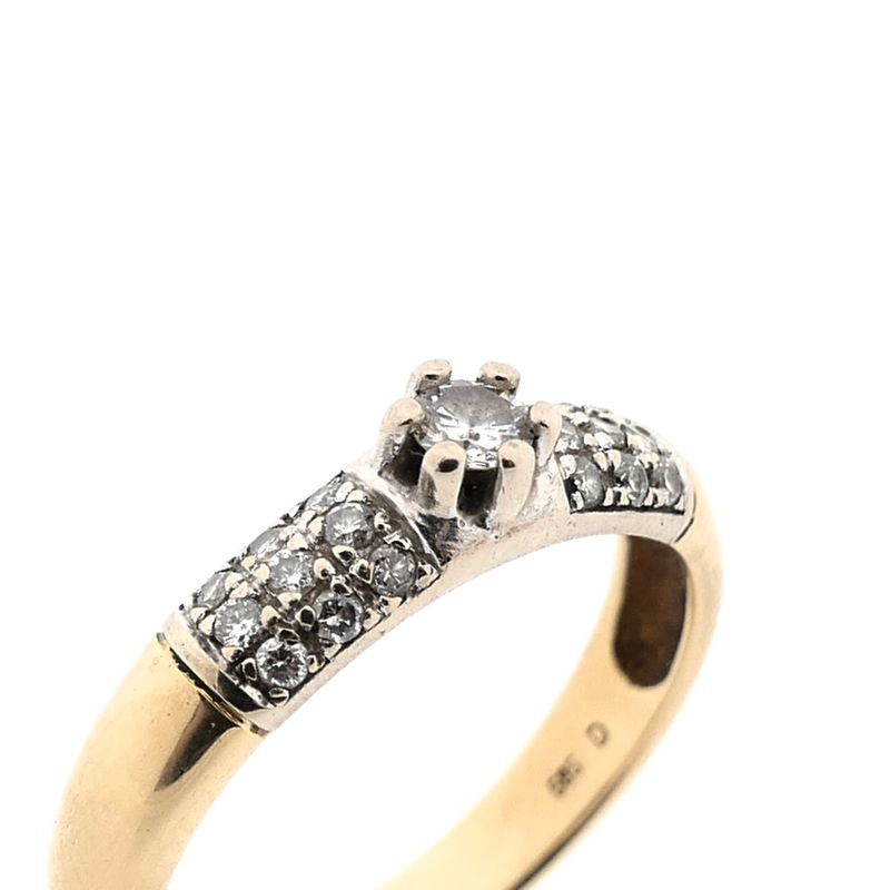 Image 3 of Gold Wedding Ring with Diamonds