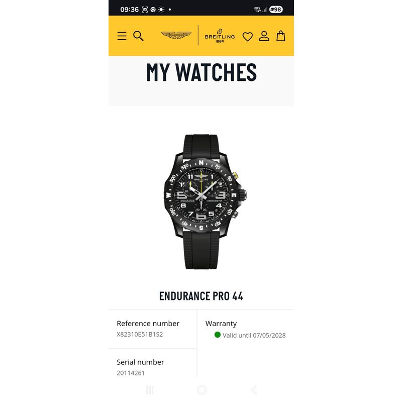 Image 5 of Breitling Endurance Pro 'Black' X82310; Men's Chronograph