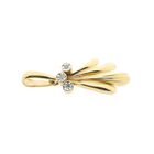 Image 7 of Golden fantasy pendant with diamonds; 0.015 ct.