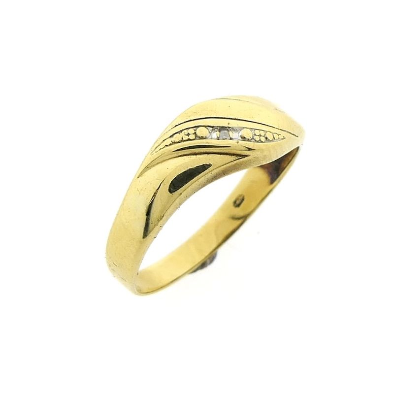 Image 1 of Gold ring with diamond | 0.005 ct.