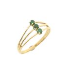 Image 1 of Gold ring with emerald | Vintage