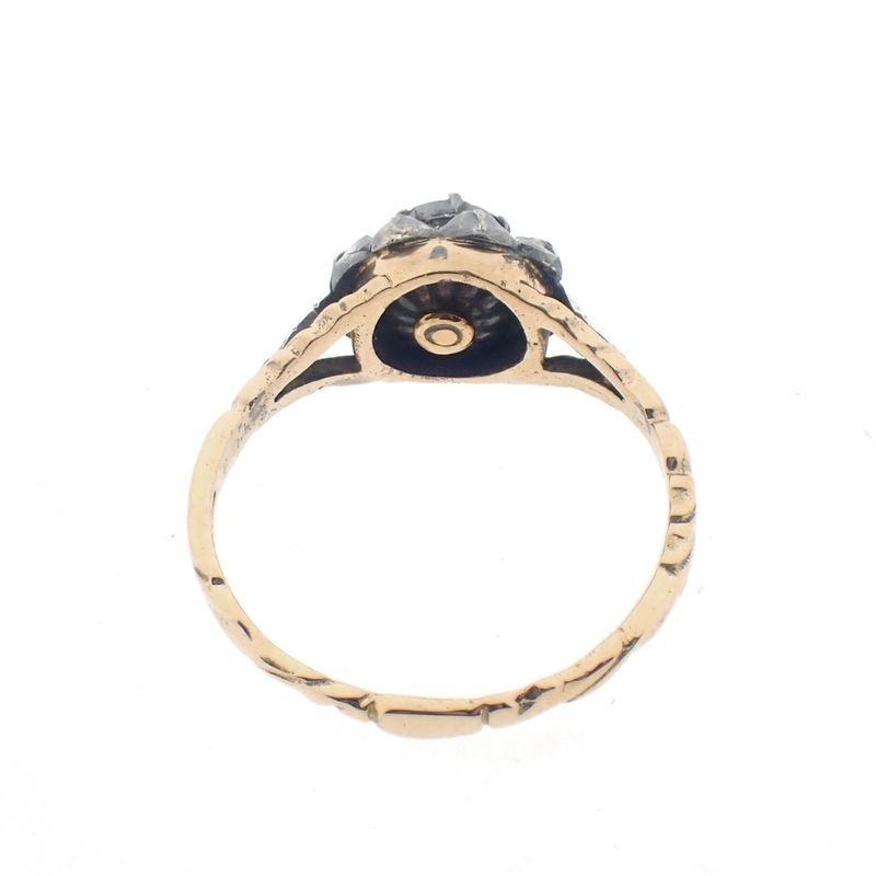 Image 7 of Antique gold ring with rose-cut diamonds | approx. 0.26 ct.