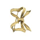 Image 9 of Gold brooch; Bow